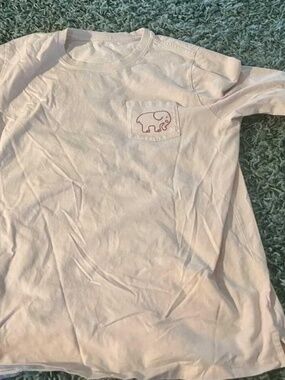 Long Sleeve Ivory Ella Pastel Pink Long sleeve Tee